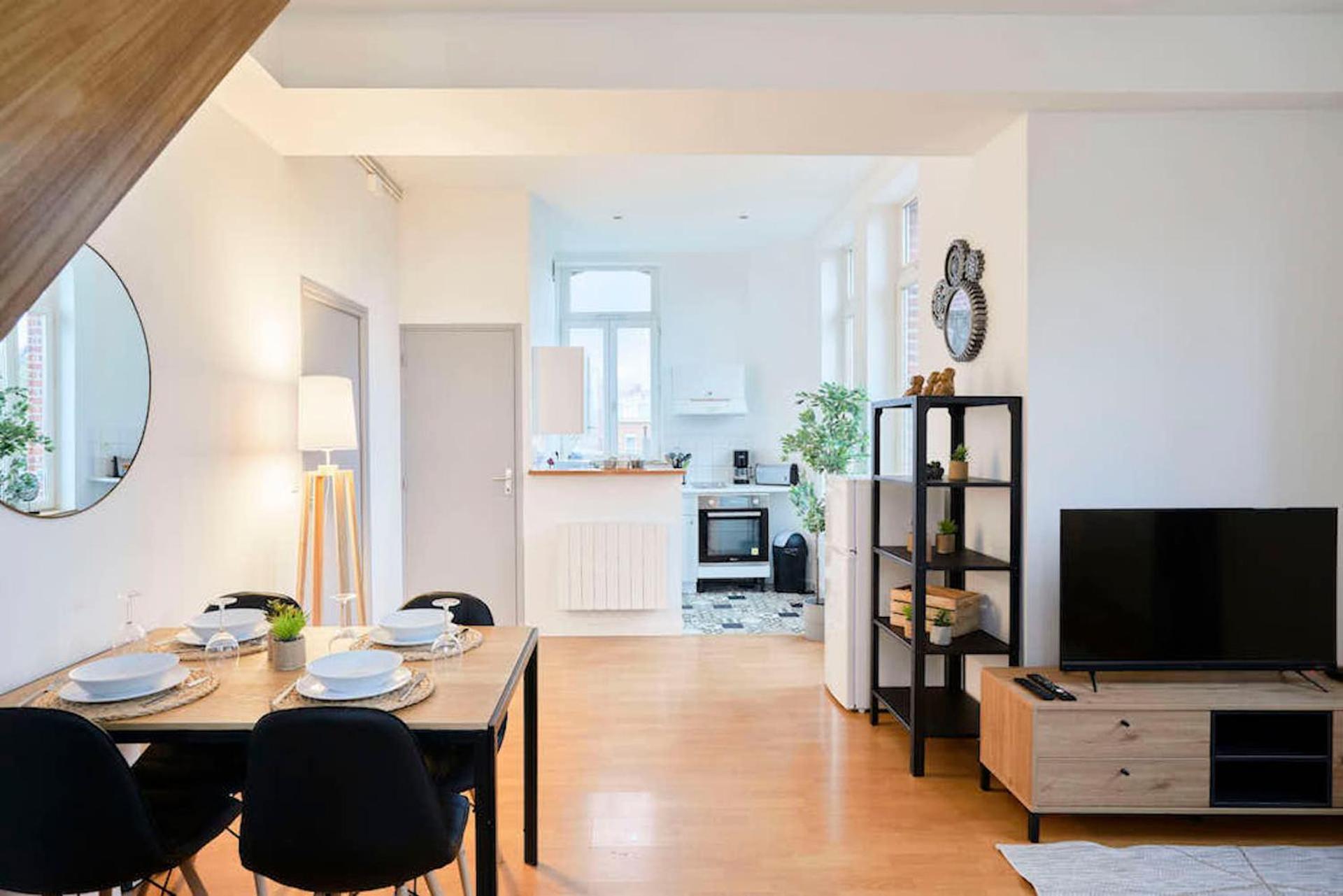 شقة Locationstourcoing - Le Duplex المظهر الخارجي الصورة
